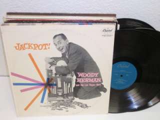 WOODY HERMAN AND THE LAS VEGAS HERD Jackpot LP Capitol T748 Vinyl 