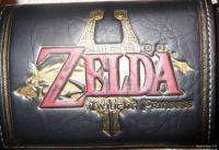 Nintendo Legends of ZELDA Logo Black Tri Fold WALLET w/Chain  