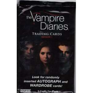  The Vampire Diaries Season 1 Trading Cards Booster Pack 