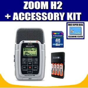  Zoom H2 Handy 2 Track Recorder +8GB SD Card + Replacement 