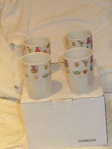 Brand new and boxed set of four Afibel coffee cups  