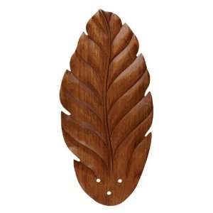   B48DO Hand carved leaf   dark oak fan blades Wood: Home Improvement