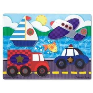   And Doug Tactile Touch & Learn Puzzle   Vehicles