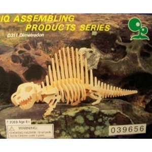 ABC Products   Wooden 3 D Puzzle ~ Dinosaur Assembling Skeleton Kit 